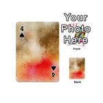 Gold drops Playing Cards 54 Designs (Mini) Front - Spade4