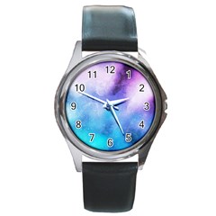 Metallic Paint Round Metal Watch by goljakoff