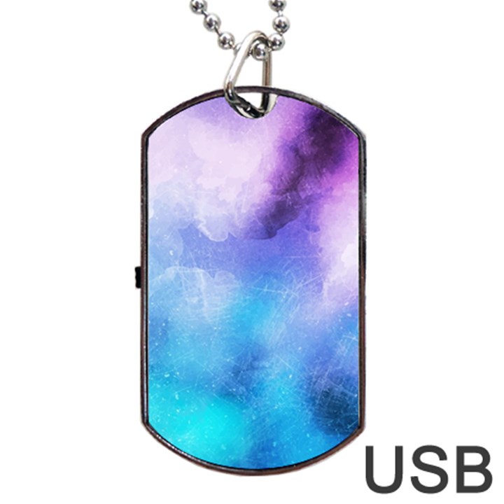 Metallic paint Dog Tag USB Flash (Two Sides)