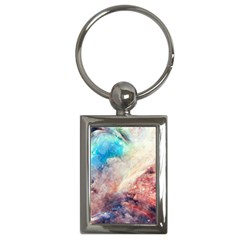 Abstract galaxy paint Key Chain (Rectangle)