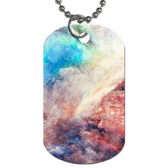 Abstract galaxy paint Dog Tag (One Side)