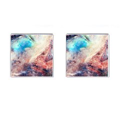 Abstract galaxy paint Cufflinks (Square)