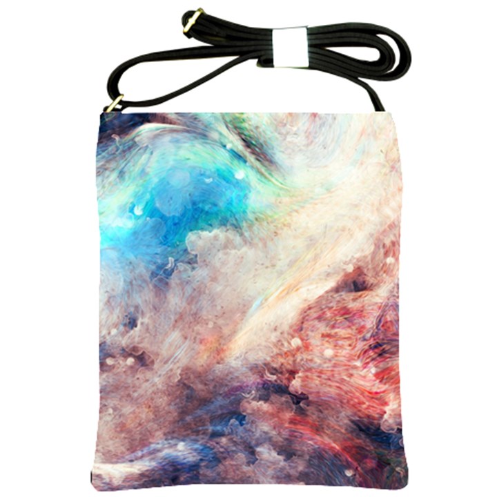 Abstract galaxy paint Shoulder Sling Bag