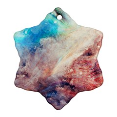 Abstract Galaxy Paint Snowflake Ornament (two Sides) by goljakoff