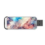 Abstract galaxy paint Portable USB Flash (Two Sides) Front