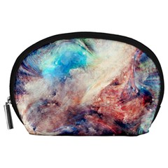 Abstract Galaxy Paint Accessory Pouch (large) by goljakoff