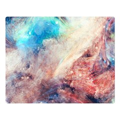 Abstract galaxy paint Double Sided Flano Blanket (Large) 