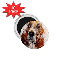 Dog Paint 1 75  Magnets (10 Pack) 