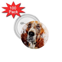 Dog Paint 1 75  Buttons (100 Pack) 