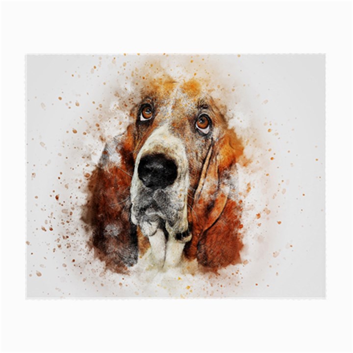 Dog paint Small Glasses Cloth