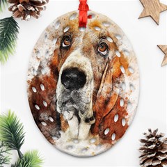 Dog Paint Oval Filigree Ornament (two Sides) by goljakoff