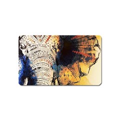 Elephant Mandala Magnet (name Card) by goljakoff