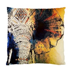 Elephant Mandala Standard Cushion Case (one Side) by goljakoff