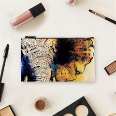 Elephant Mandala Cosmetic Bag (small) by goljakoff