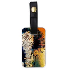 Elephant Mandala Luggage Tag (one Side) by goljakoff