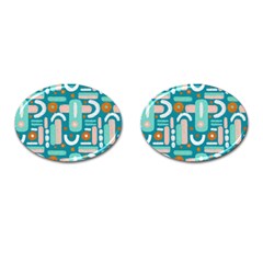 Abstract Shapes Cufflinks (oval) by SychEva