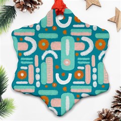 Abstract Shapes Snowflake Ornament (two Sides) by SychEva