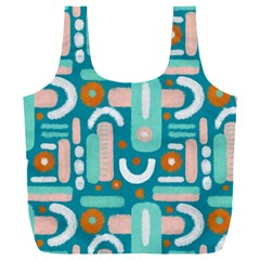 Abstract Shapes Full Print Recycle Bag (xxxl) by SychEva