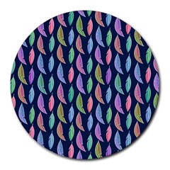 Watercolor Feathers Round Mousepads by SychEva