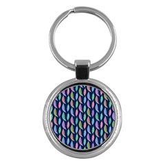 Watercolor Feathers Key Chain (round) by SychEva