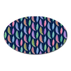 Watercolor Feathers Oval Magnet by SychEva