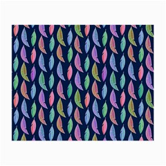 Watercolor Feathers Small Glasses Cloth (2 Sides) by SychEva