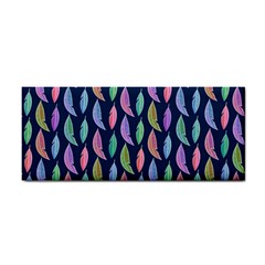 Watercolor Feathers Hand Towel by SychEva