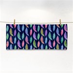 Watercolor Feathers Hand Towel Front