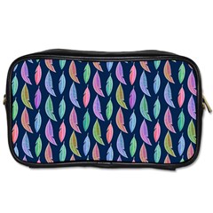 Watercolor Feathers Toiletries Bag (two Sides) by SychEva