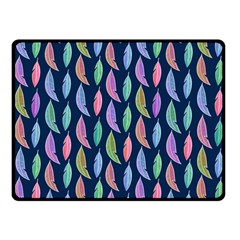 Watercolor Feathers Fleece Blanket (small) by SychEva