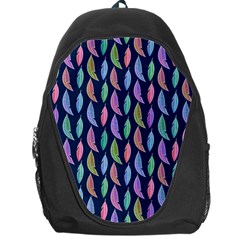 Watercolor Feathers Backpack Bag by SychEva