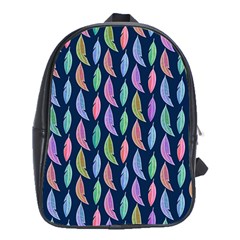 Watercolor Feathers School Bag (xl) by SychEva