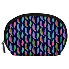 Watercolor Feathers Accessory Pouch (large) by SychEva