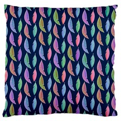 Watercolor Feathers Standard Flano Cushion Case (two Sides) by SychEva