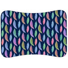 Watercolor Feathers Velour Seat Head Rest Cushion by SychEva