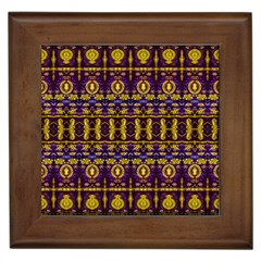 Fancy Ornate Pattern Mosaic Print Framed Tile