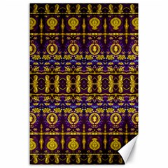 Fancy Ornate Pattern Mosaic Print Canvas 24  X 36  by dflcprintsclothing