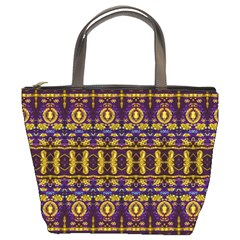 Fancy Ornate Pattern Mosaic Print Bucket Bag by dflcprintsclothing