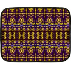 Fancy Ornate Pattern Mosaic Print Double Sided Fleece Blanket (mini) 