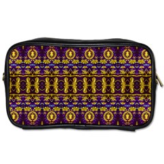 Fancy Ornate Pattern Mosaic Print Toiletries Bag (one Side) by dflcprintsclothing