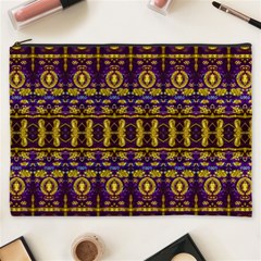 Fancy Ornate Pattern Mosaic Print Cosmetic Bag (xxxl)