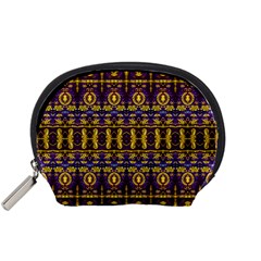 Fancy Ornate Pattern Mosaic Print Accessory Pouch (small) by dflcprintsclothing