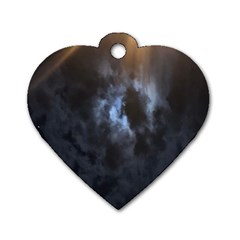 Mystic Moon Collection Dog Tag Heart (two Sides) by HoneySuckleDesign