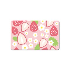 Strawberries Magnet (name Card) by yeogijeogie