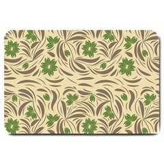 Folk Floral Pattern  Abstract Flowers Print  Seamless Pattern Large Doormat 