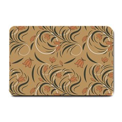 Folk Floral Pattern  Abstract Flowers Print  Seamless Pattern Small Doormat  by Eskimos