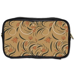 Folk Floral Pattern  Abstract Flowers Print  Seamless Pattern Toiletries Bag (one Side) by Eskimos