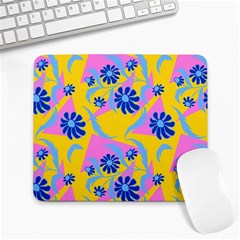 Folk Floral Pattern  Abstract Flowers Print  Seamless Pattern Large Mousepads by Eskimos