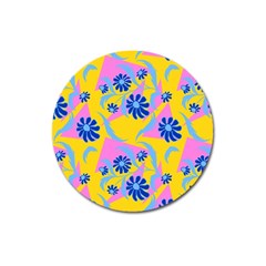 Folk Floral Pattern  Abstract Flowers Print  Seamless Pattern Magnet 3  (round) by Eskimos