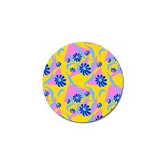 Folk Floral Pattern  Abstract Flowers Print  Seamless Pattern Golf Ball Marker by Eskimos